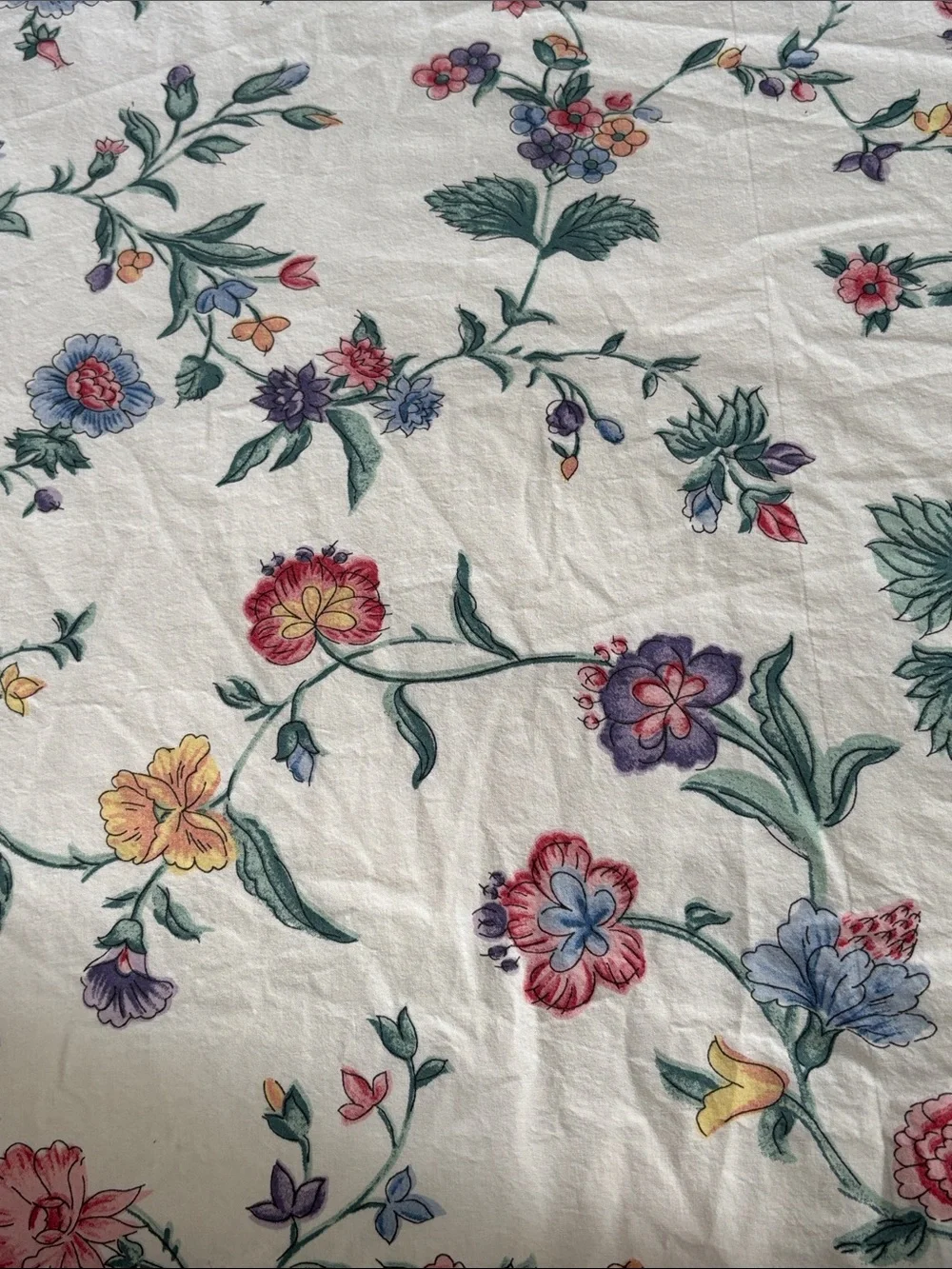 Vintage Laura Ashley 100% Cotton Twin Fitted Sheet